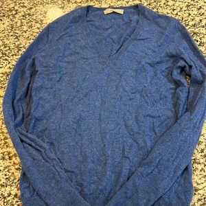 Everlane Blue V Neck cashmere sweater size S